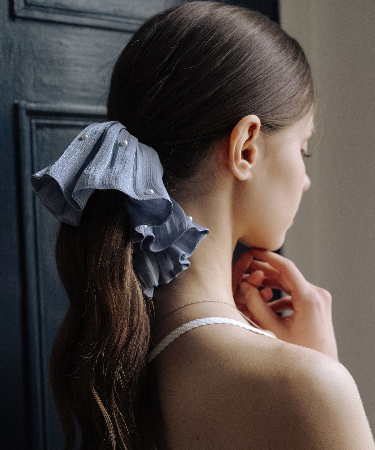 하스(HAS) HMS002 Pearl Shimmer Scrunchie