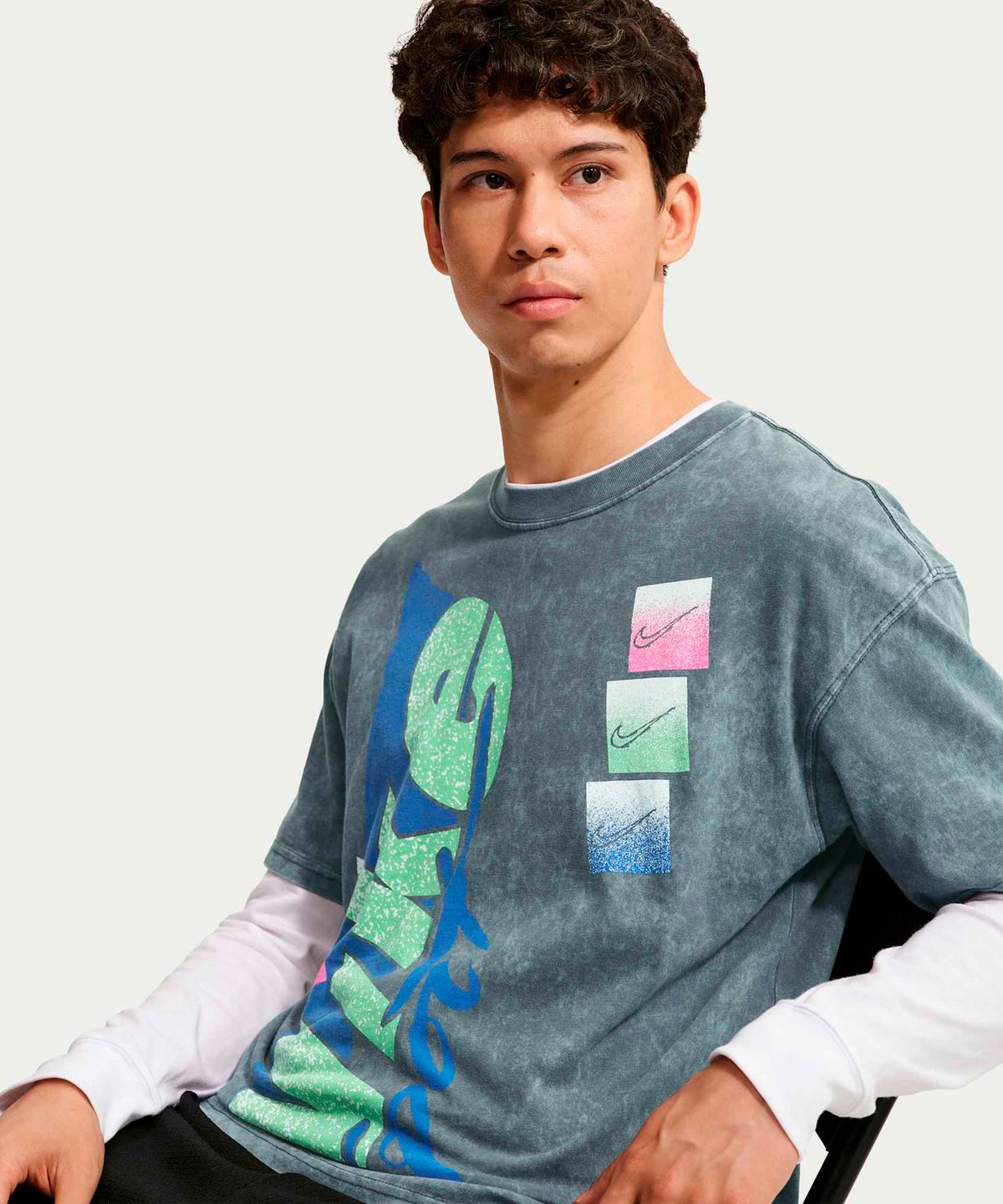 나이키(NIKE) 스포츠웨어 맥스90 티셔츠 M - 앤트러사이트 / HV9806-060