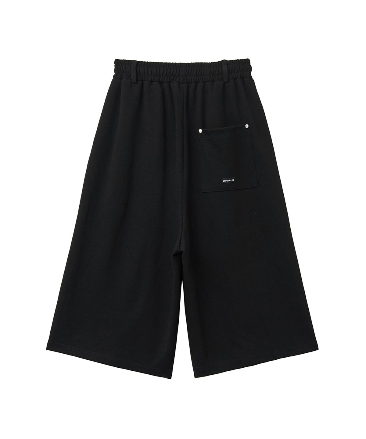 렌세(RENSE) One-Tuck  Wide Bermuda Pants Black