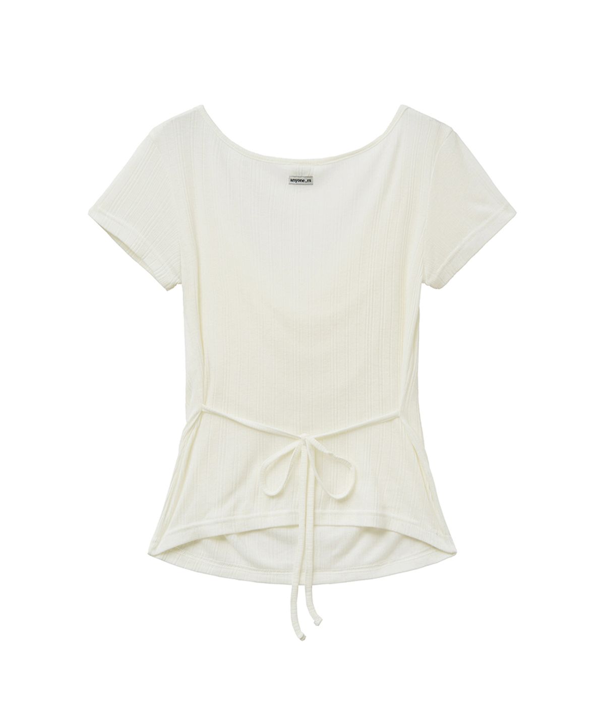 렌세(RENSE) Drape String Tee Ivory