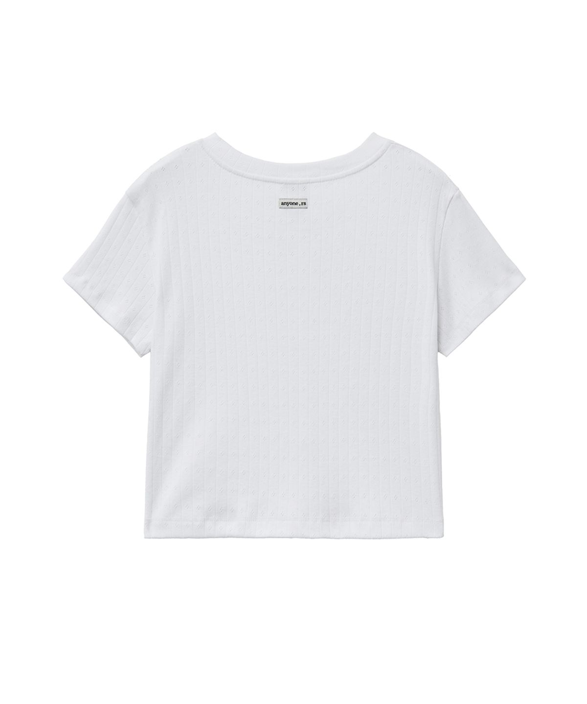 렌세(RENSE) Eyelet Half Sleeve Cardigan White