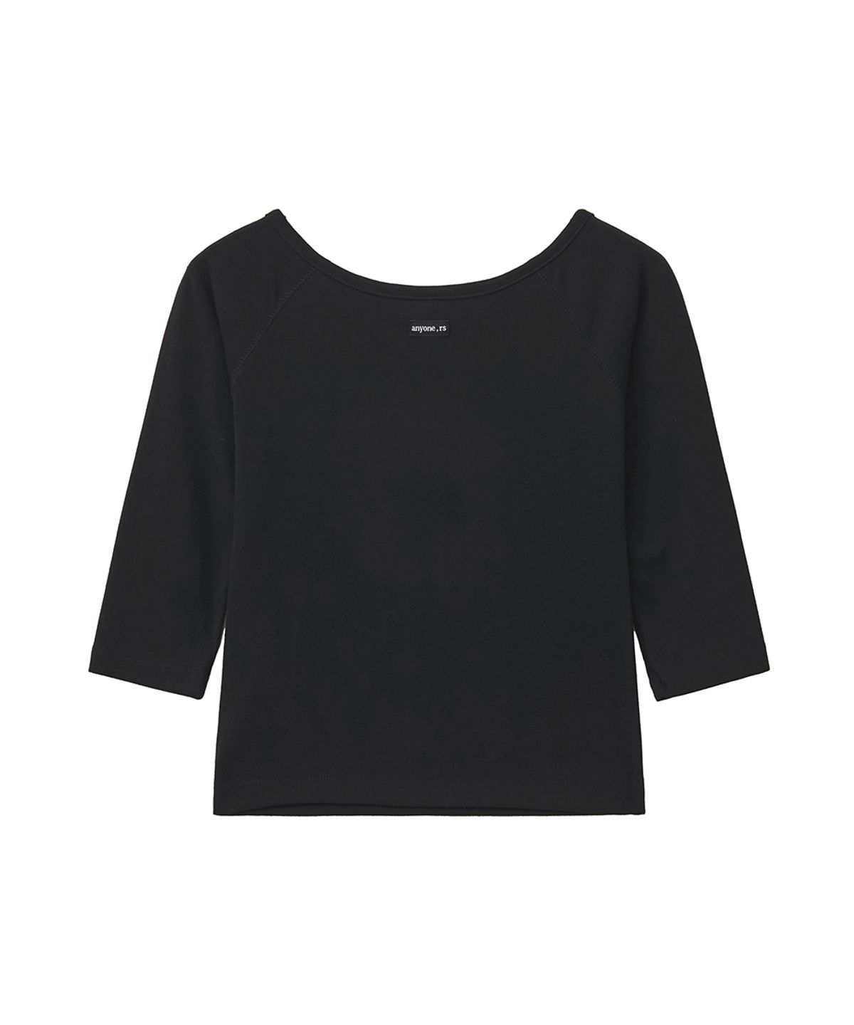 렌세(RENSE) Button Henley Neck Tee Black