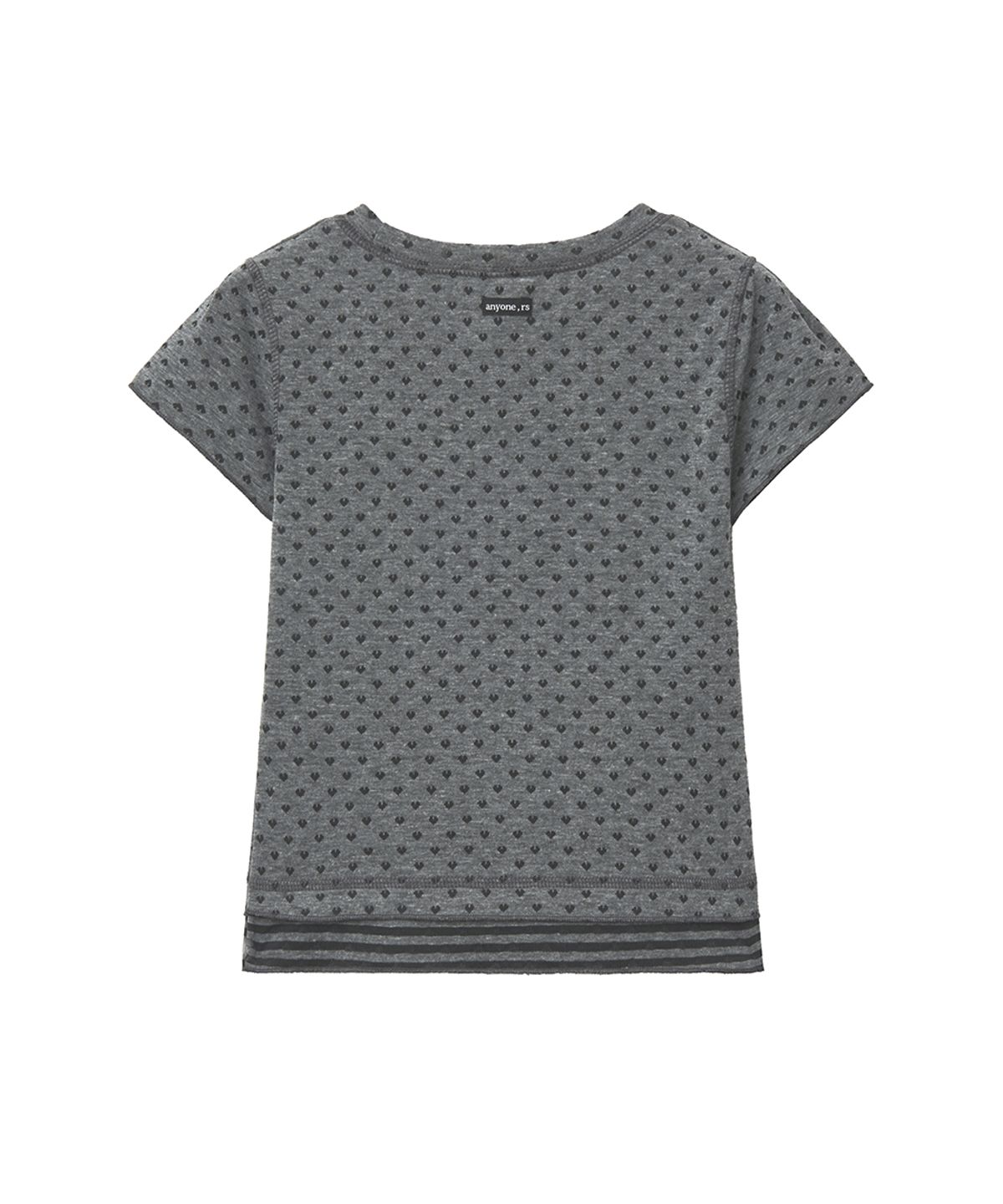 렌세(RENSE) Mini Heart Tee Charcoal