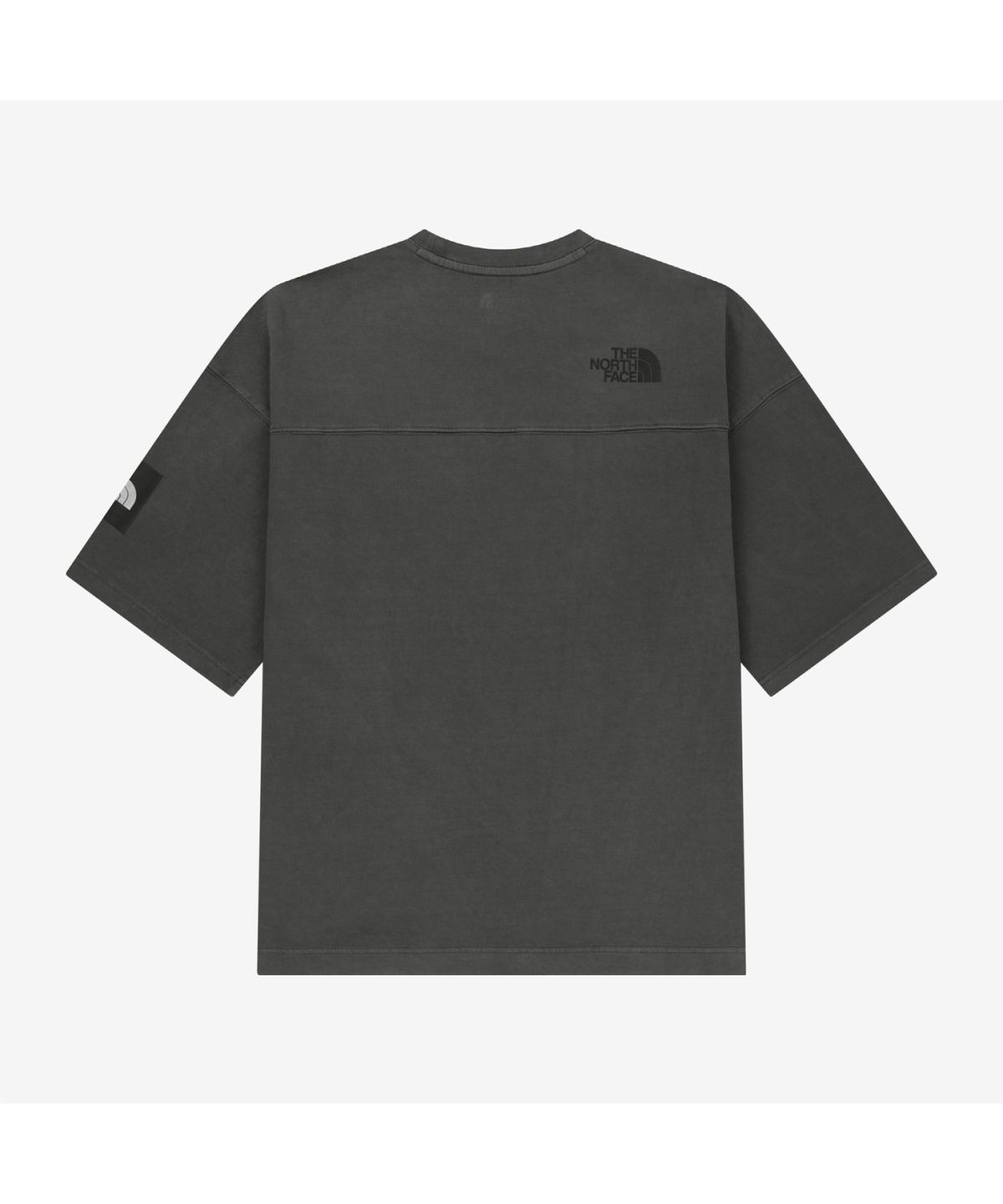 노스페이스(THE NORTH FACE) NT7US06J 스티치 다잉 반팔 티 CHARCOAL GREY