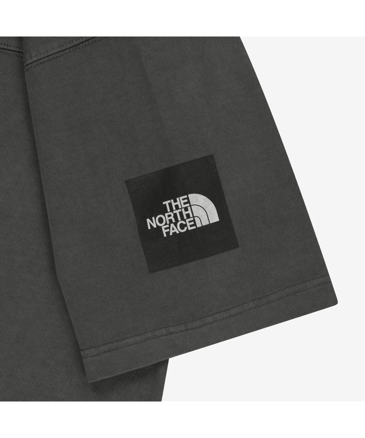 노스페이스(THE NORTH FACE) NT7US06J 스티치 다잉 반팔 티 CHARCOAL GREY