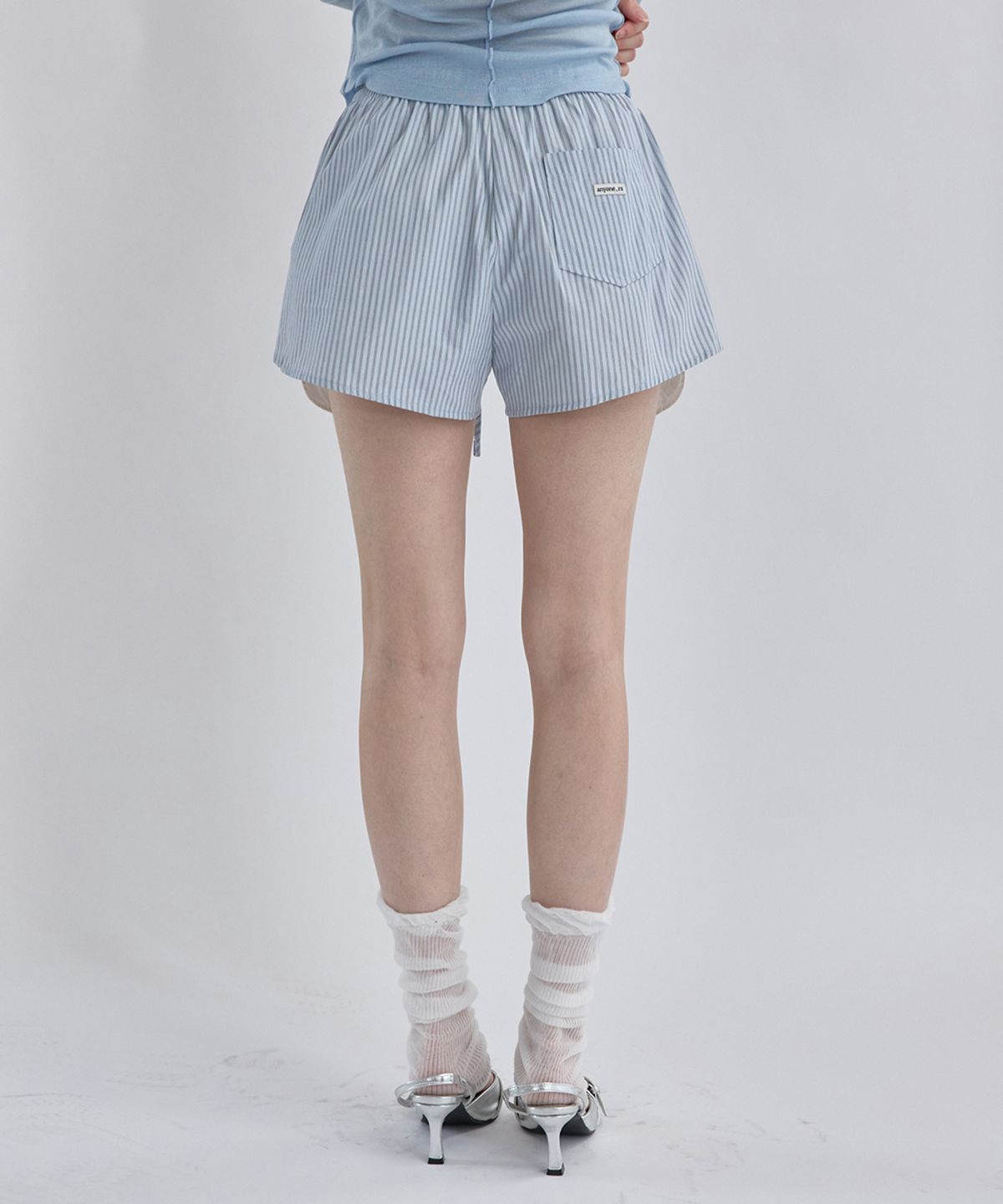 렌세(RENSE) Stripe Boxer Shorts Blue