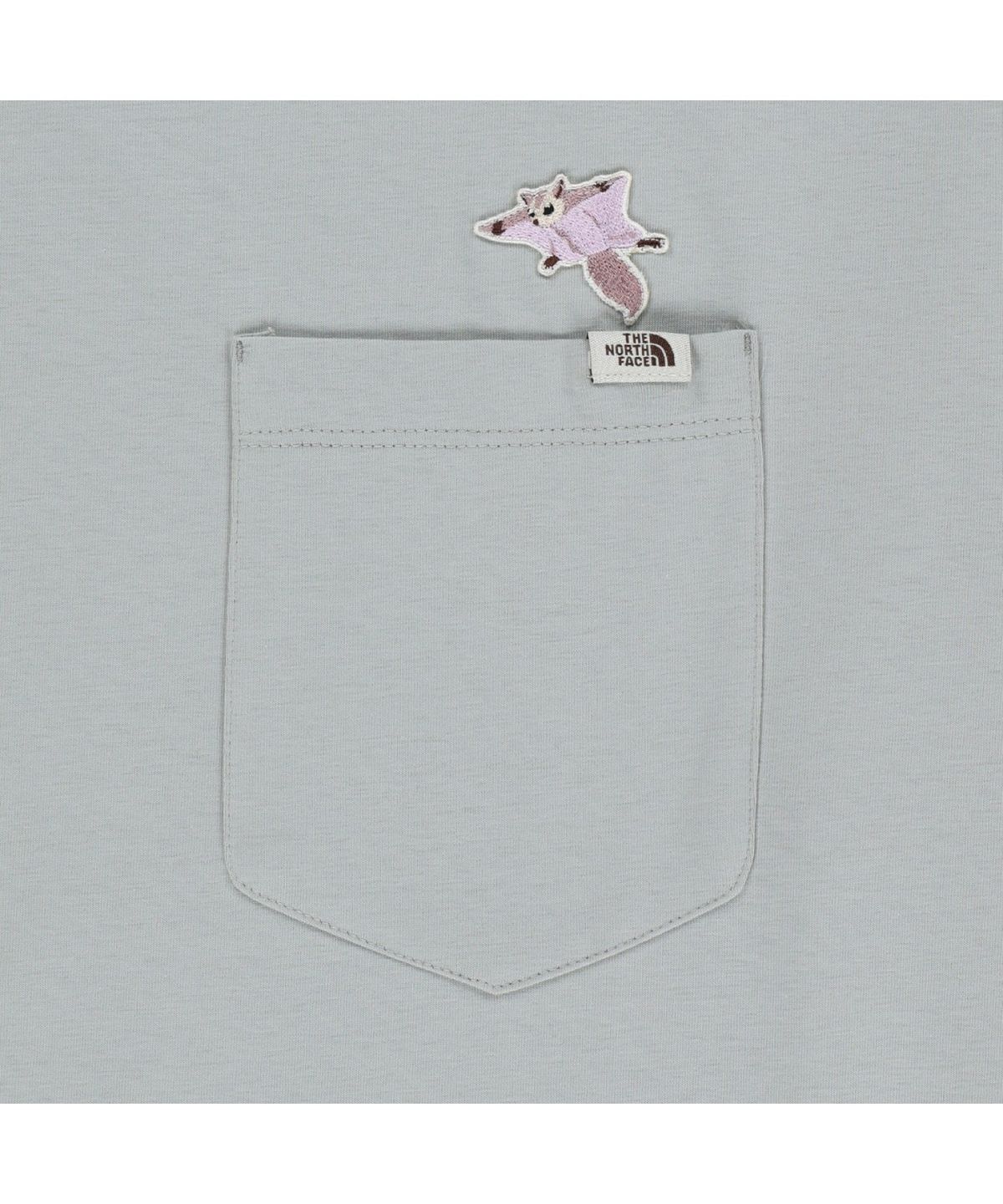 노스페이스(THE NORTH FACE) NT7US26L 페이블 포켓 반팔 티 ICE GRAY