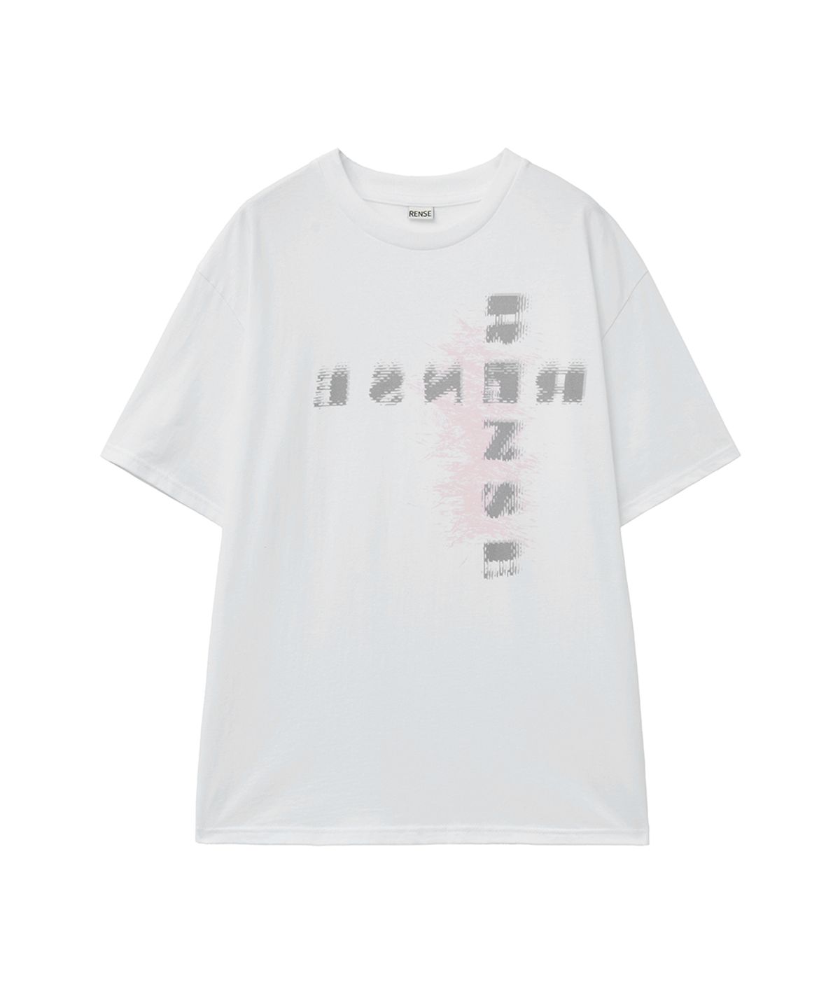 렌세(RENSE) Oversized Logo Graphic Tee White
