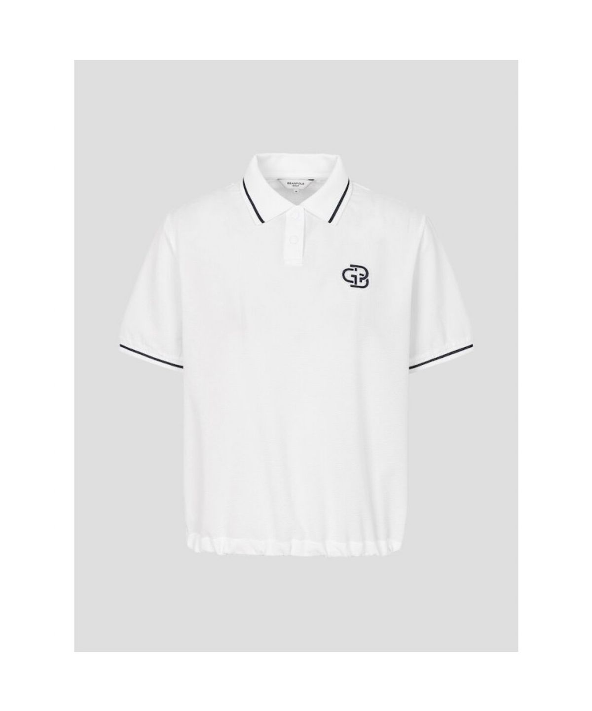 빈폴골프(BEANPOLE GOLF) 여성 서커 반소매 티셔츠 - 화이트