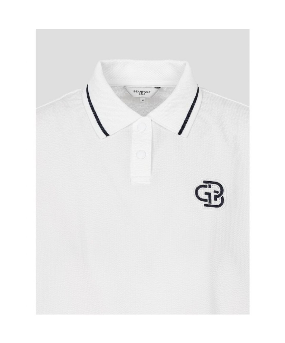 빈폴골프(BEANPOLE GOLF) 여성 서커 반소매 티셔츠 - 화이트