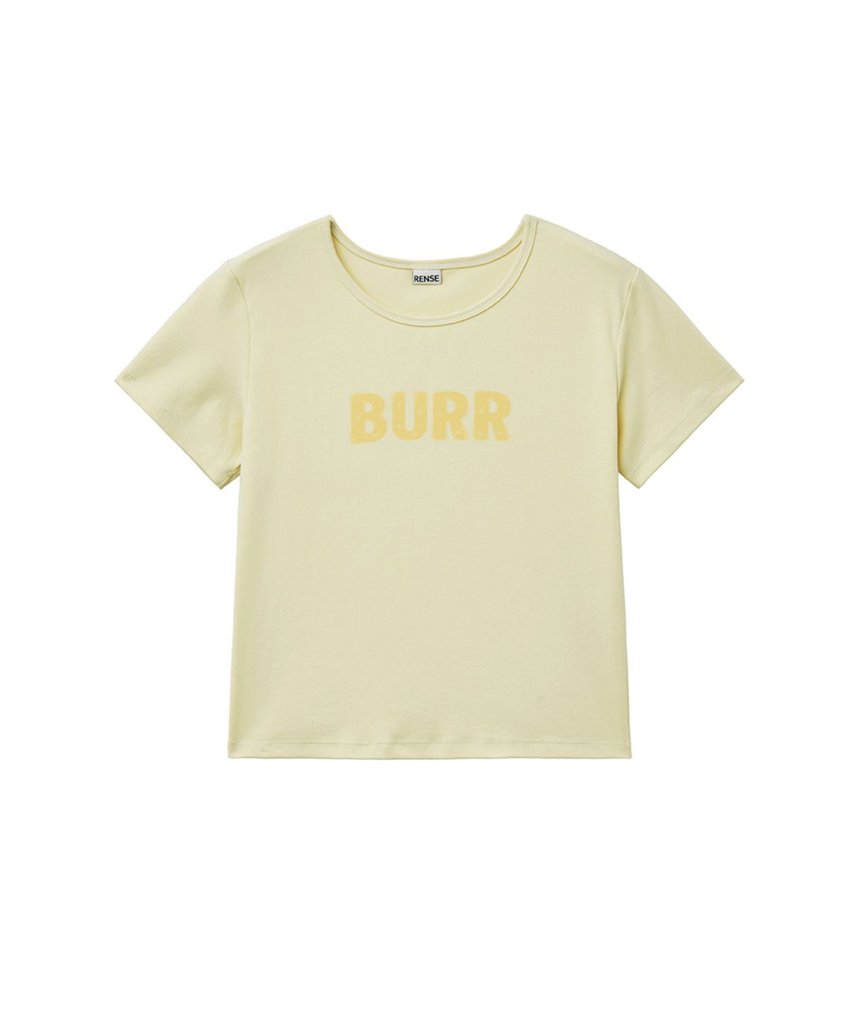 렌세(RENSE) BURR Graphic Tee Yellow