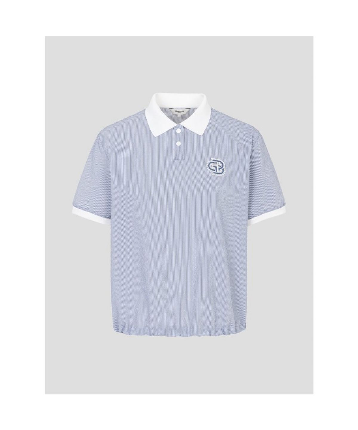 빈폴골프(BEANPOLE GOLF) 여성 서커 반소매 티셔츠 - 스카이 블루