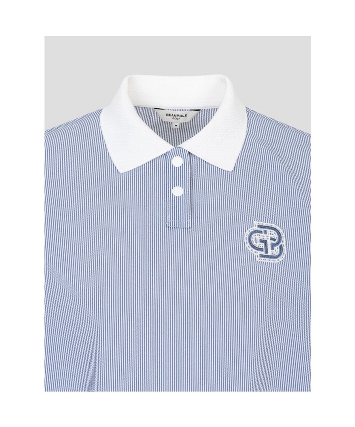빈폴골프(BEANPOLE GOLF) 여성 서커 반소매 티셔츠 - 스카이 블루