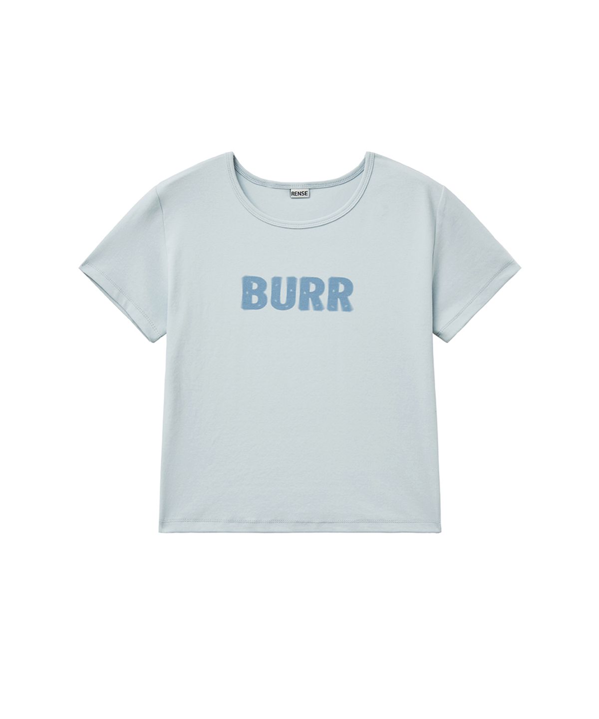 렌세(RENSE) BURR Graphic Tee Blue