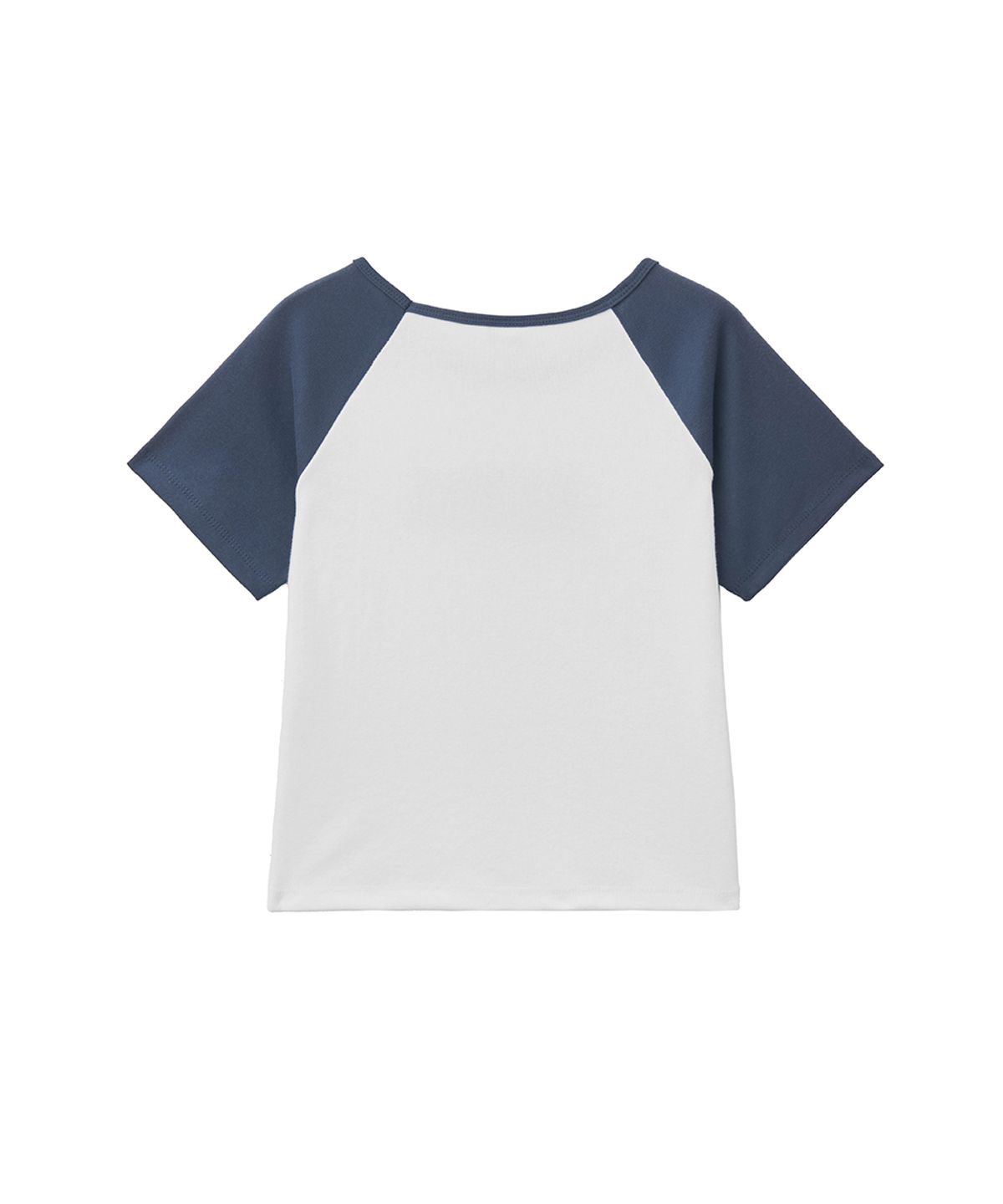 렌세(RENSE) Raglan Color Block Logo Tee Blue