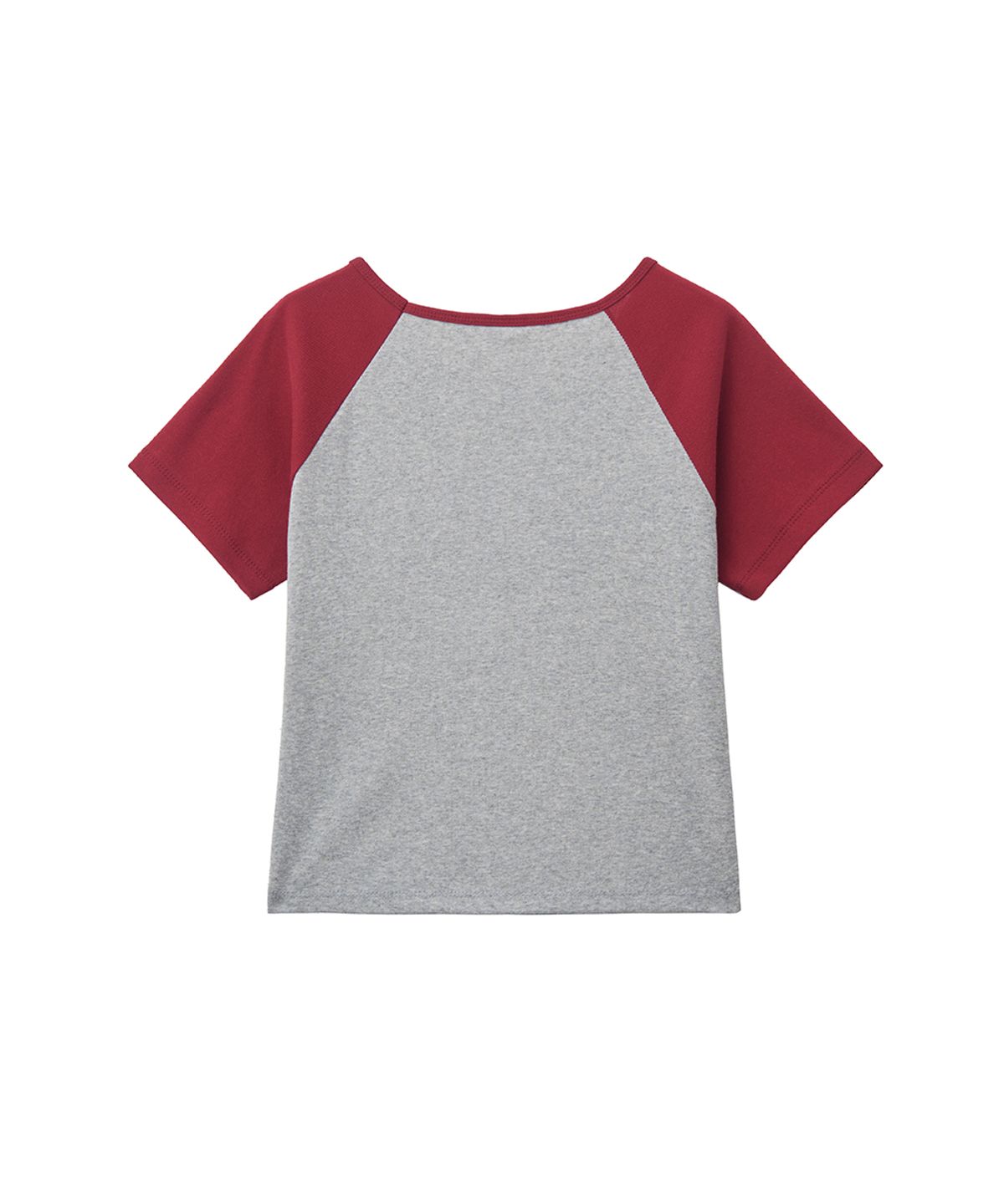 렌세(RENSE) Raglan Color Block Logo Tee Red