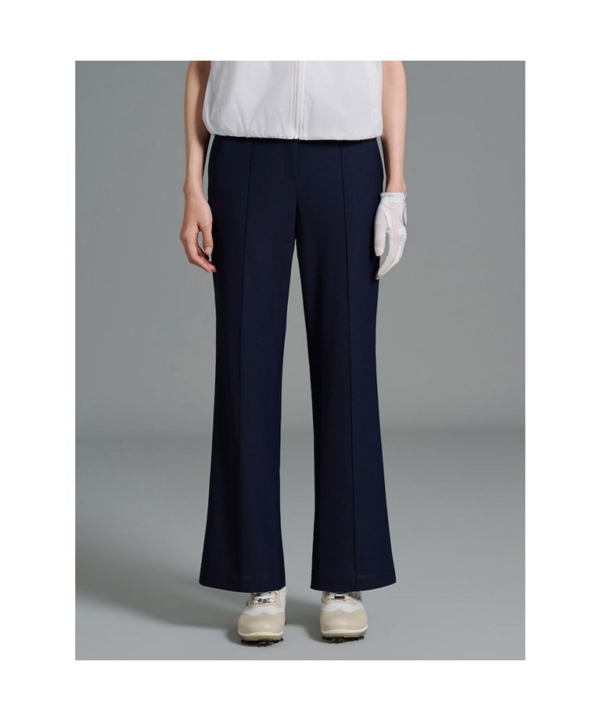 빈폴골프(BEANPOLE GOLF) [B_under] 여성 텍스처 와이드부츠컷 팬츠 - 네이비