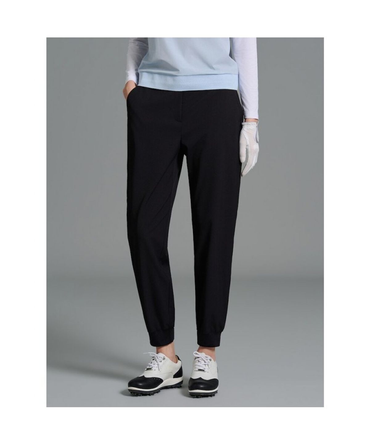 빈폴골프(BEANPOLE GOLF) [B_under] 여성 원포인트 조거 팬츠 - 블랙