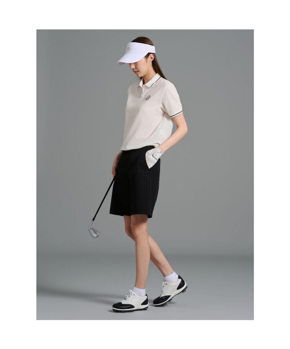 빈폴골프(BEANPOLE GOLF) 여성 5부 쇼츠 - 블랙