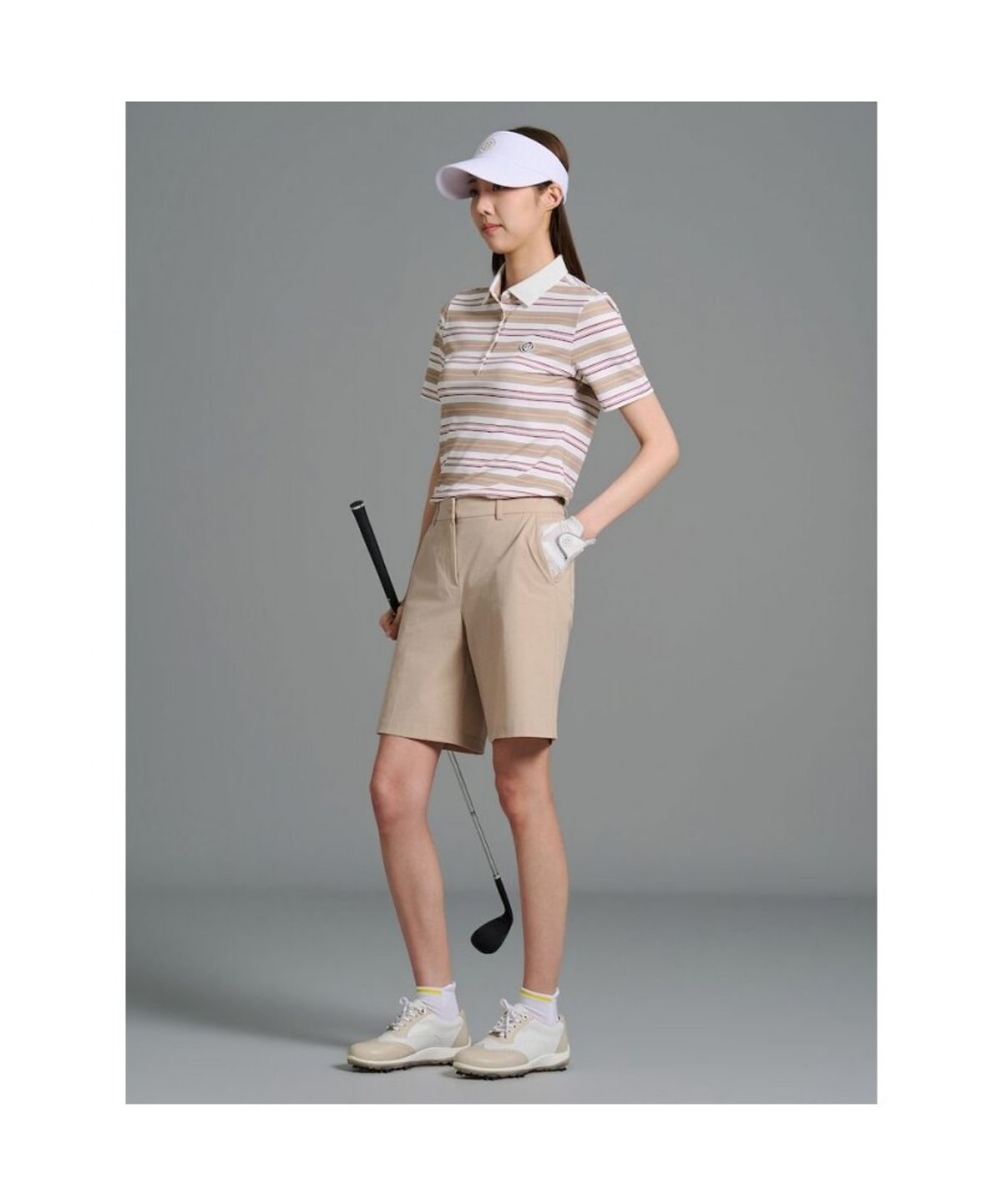 빈폴골프(BEANPOLE GOLF) 여성 5부 쇼츠 - 베이지