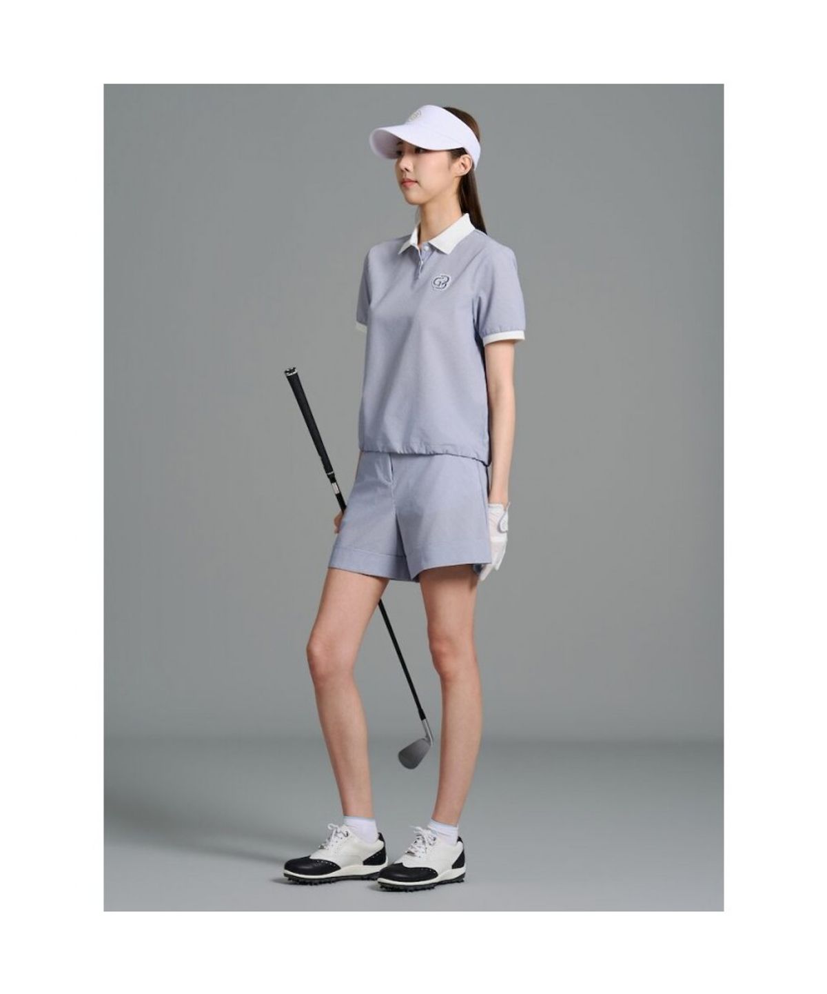 빈폴골프(BEANPOLE GOLF) 여성 시어서커 쇼츠 - 블루