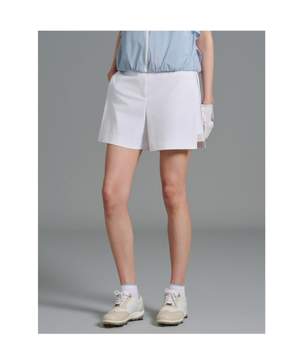 빈폴골프(BEANPOLE GOLF) [B_under] 여성 메쉬 포인트 4부 팬츠 - 아이보리