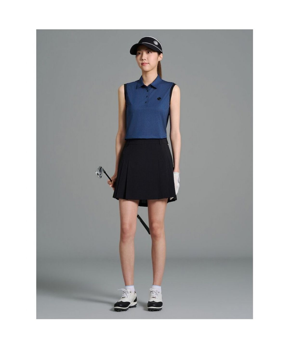 빈폴골프(BEANPOLE GOLF) [B_under] 여성 타공 주름 매너 큐롯 - 블랙