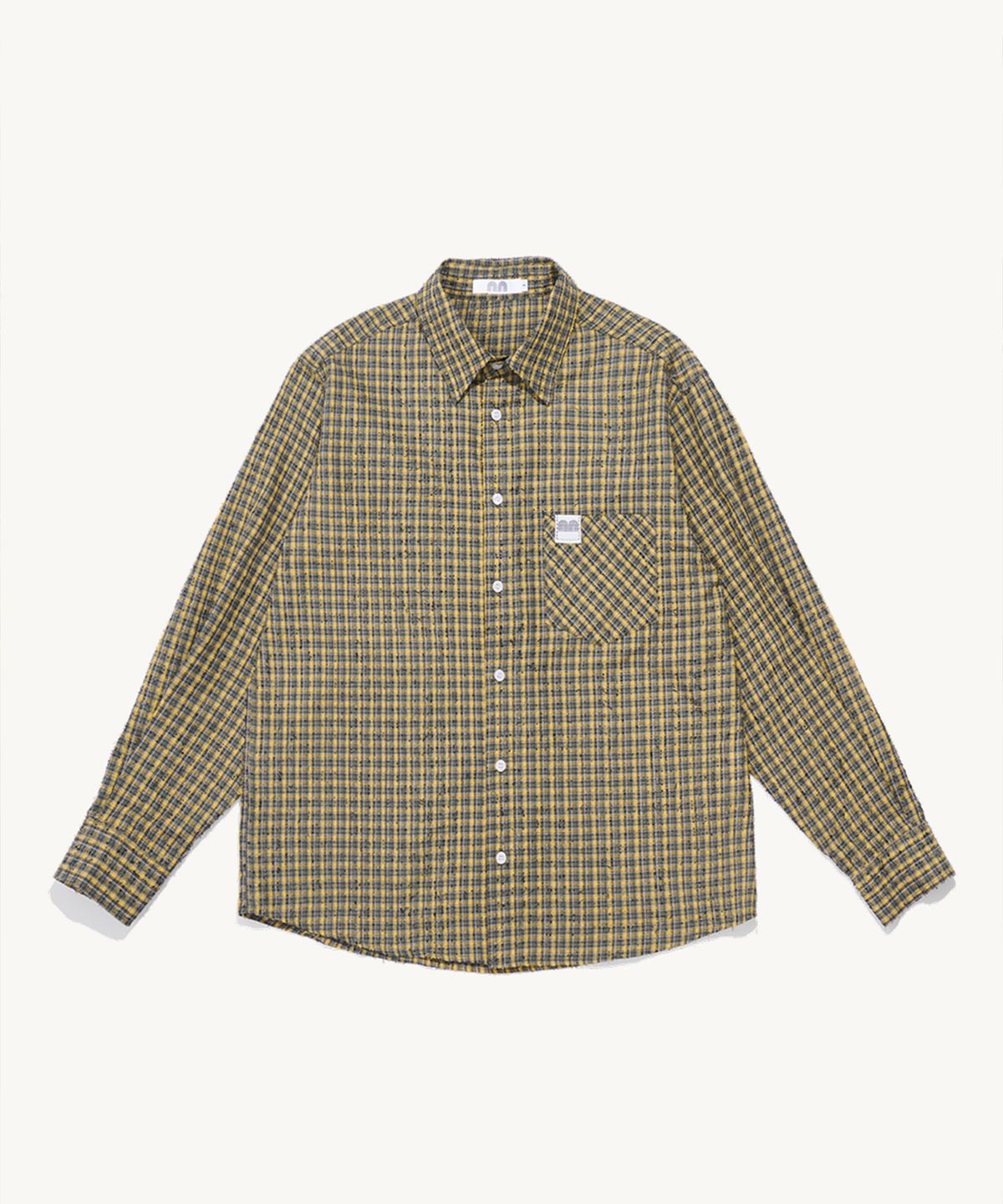 낫뉴(NOT NEW) nn Label Boucle Shirts Yellow