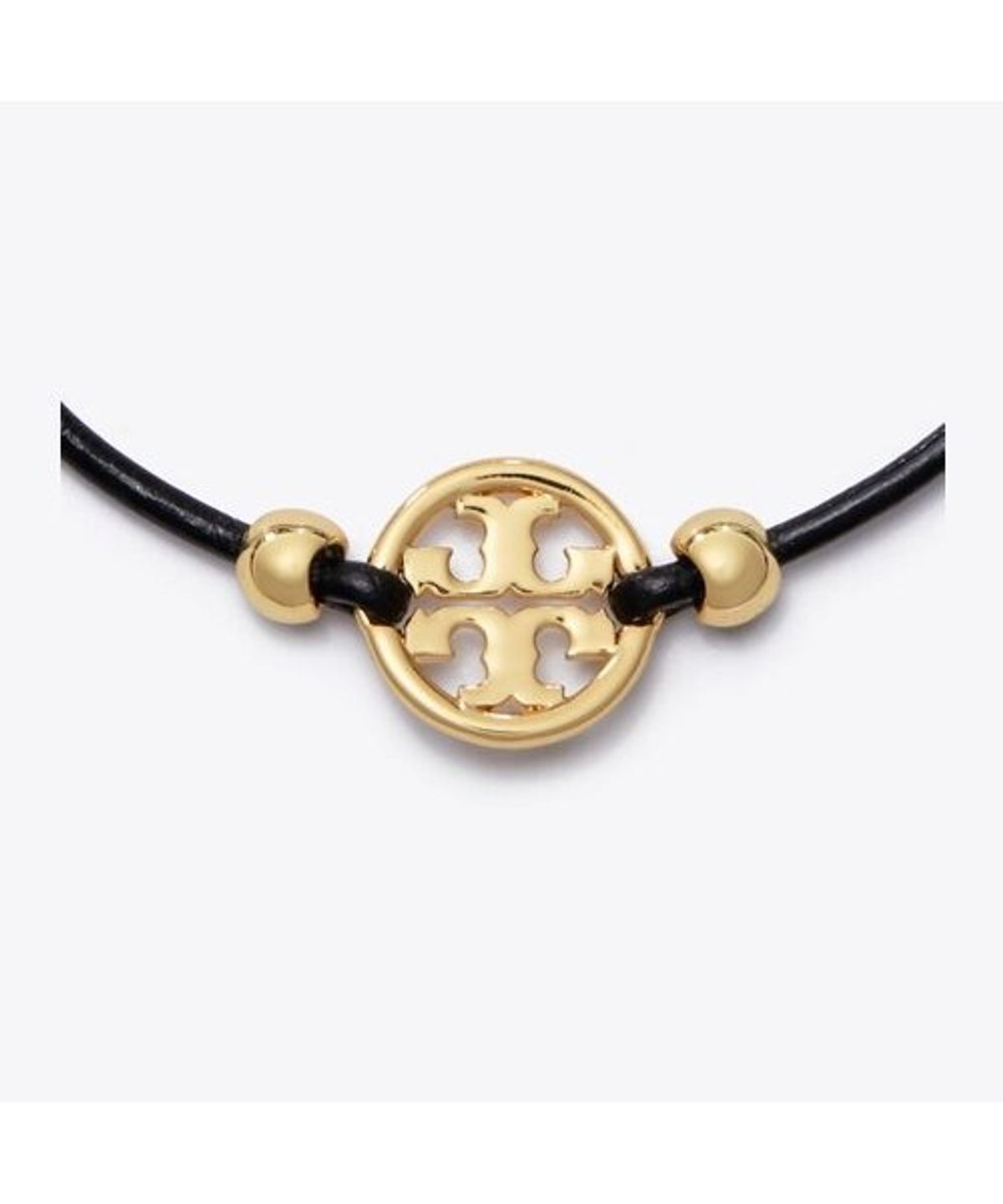 토리버치(TORYBURCH) 아이콘 슬라이더 브레이슬릿 - 토리 골드 / 블랙