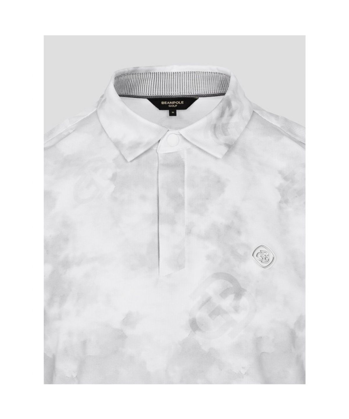 빈폴골프(BEANPOLE GOLF) [B_under] 남성 클라우디 어깨 배색 티셔츠 - 라이트 그레이