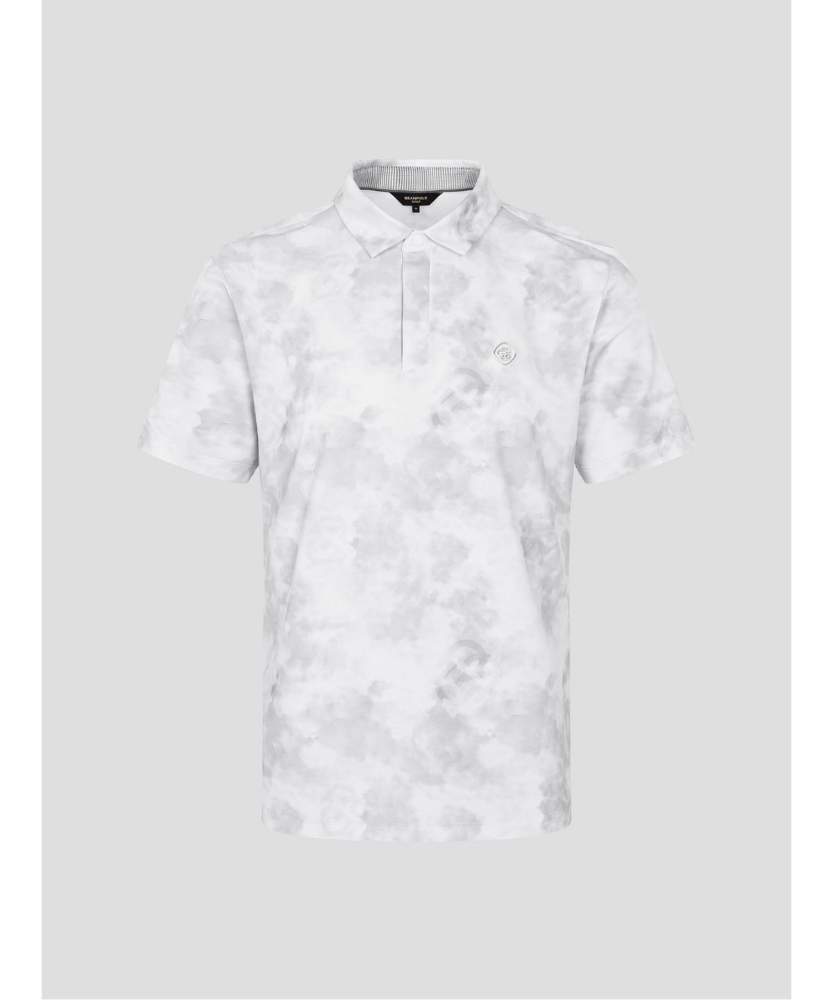 빈폴골프(BEANPOLE GOLF) [B_under] 남성 클라우디 어깨 배색 티셔츠 - 라이트 그레이