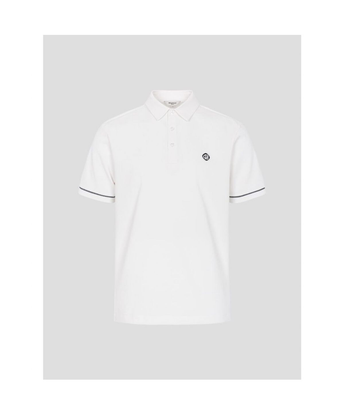 빈폴골프(BEANPOLE GOLF) 남성 서커 블루종핏 티셔츠 - 화이트