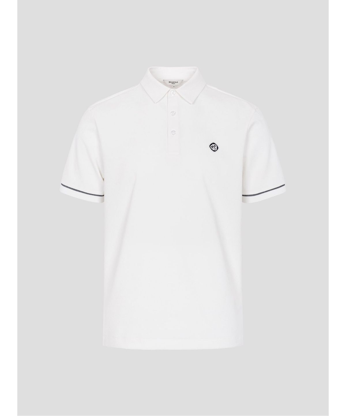 빈폴골프(BEANPOLE GOLF) 남성 서커 블루종핏 티셔츠 - 화이트
