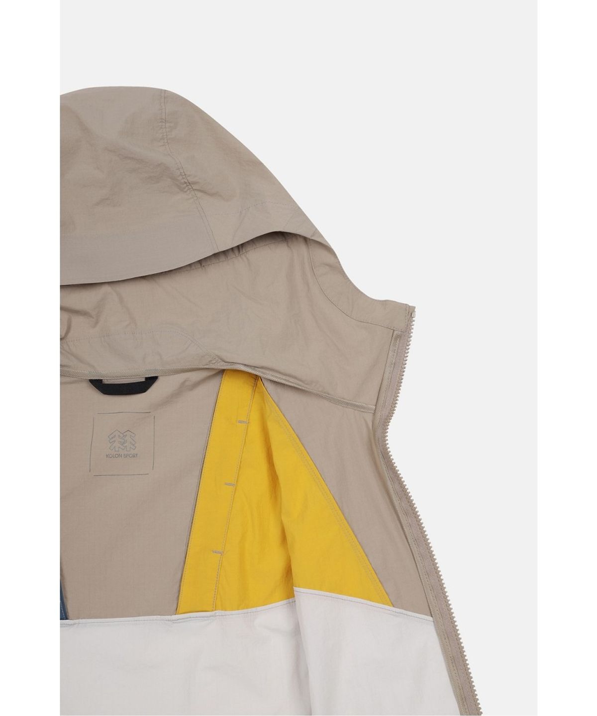 코오롱스포츠(KOLON SPORT) [KS X ORUMM] 남녀공용 컬러블록 벤틸레이션 재킷 JWJJM26801PGY