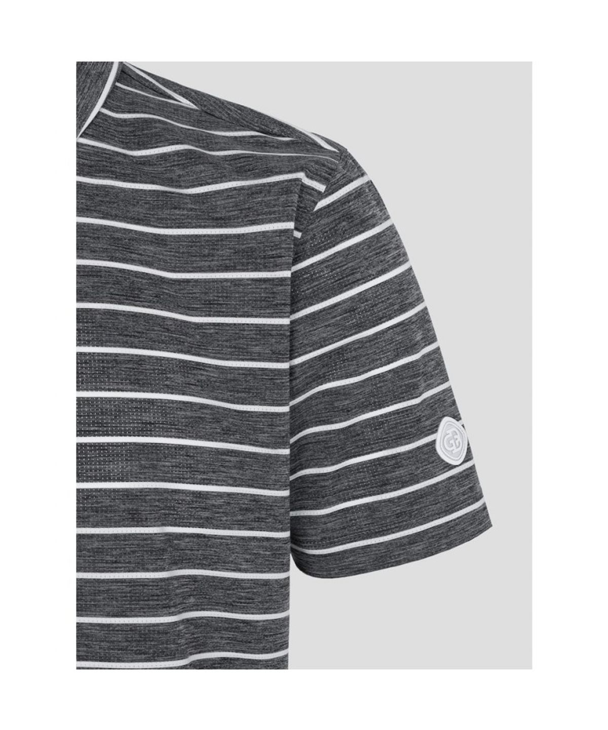 빈폴골프(BEANPOLE GOLF) 남성 스트라이프 반소매 티셔츠 - 그레이