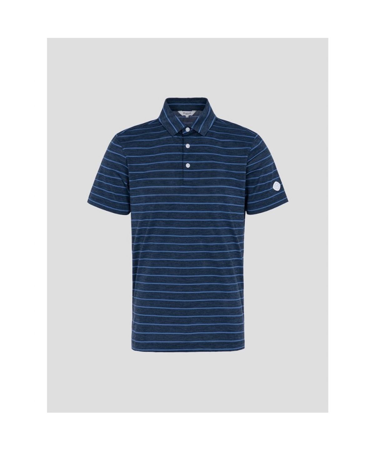 빈폴골프(BEANPOLE GOLF) 남성 스트라이프 반소매 티셔츠 - 블루