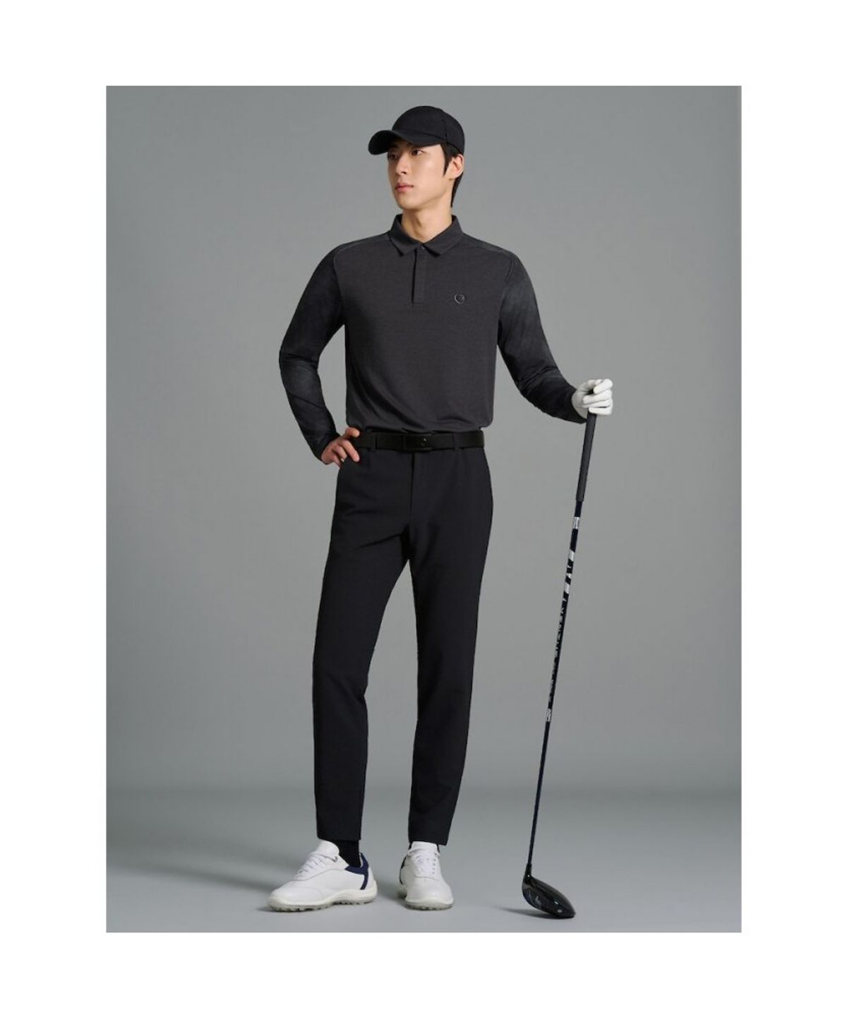 빈폴골프(BEANPOLE GOLF) [B_under] 남성 클라우디 패턴 AIO - 블랙