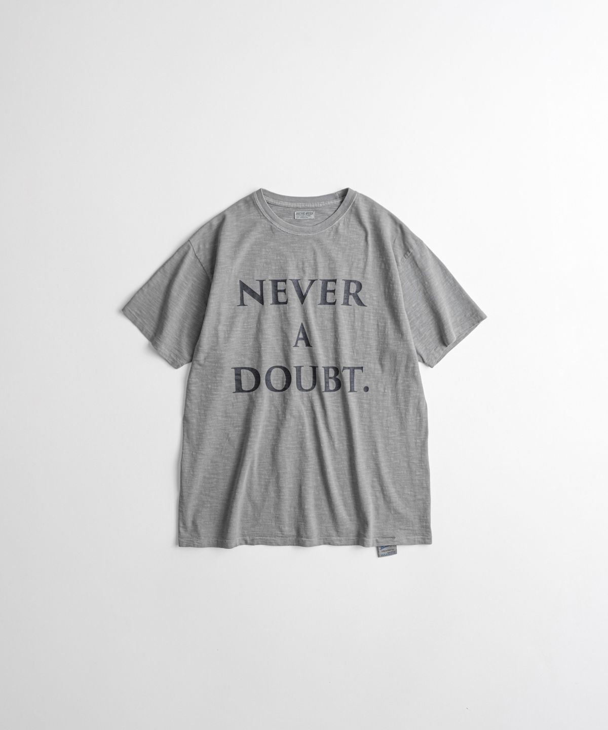 비헤비어(BEHEAVYER) 19XX GRAPHIC TUBLAR T-SHIRTS vintage grey