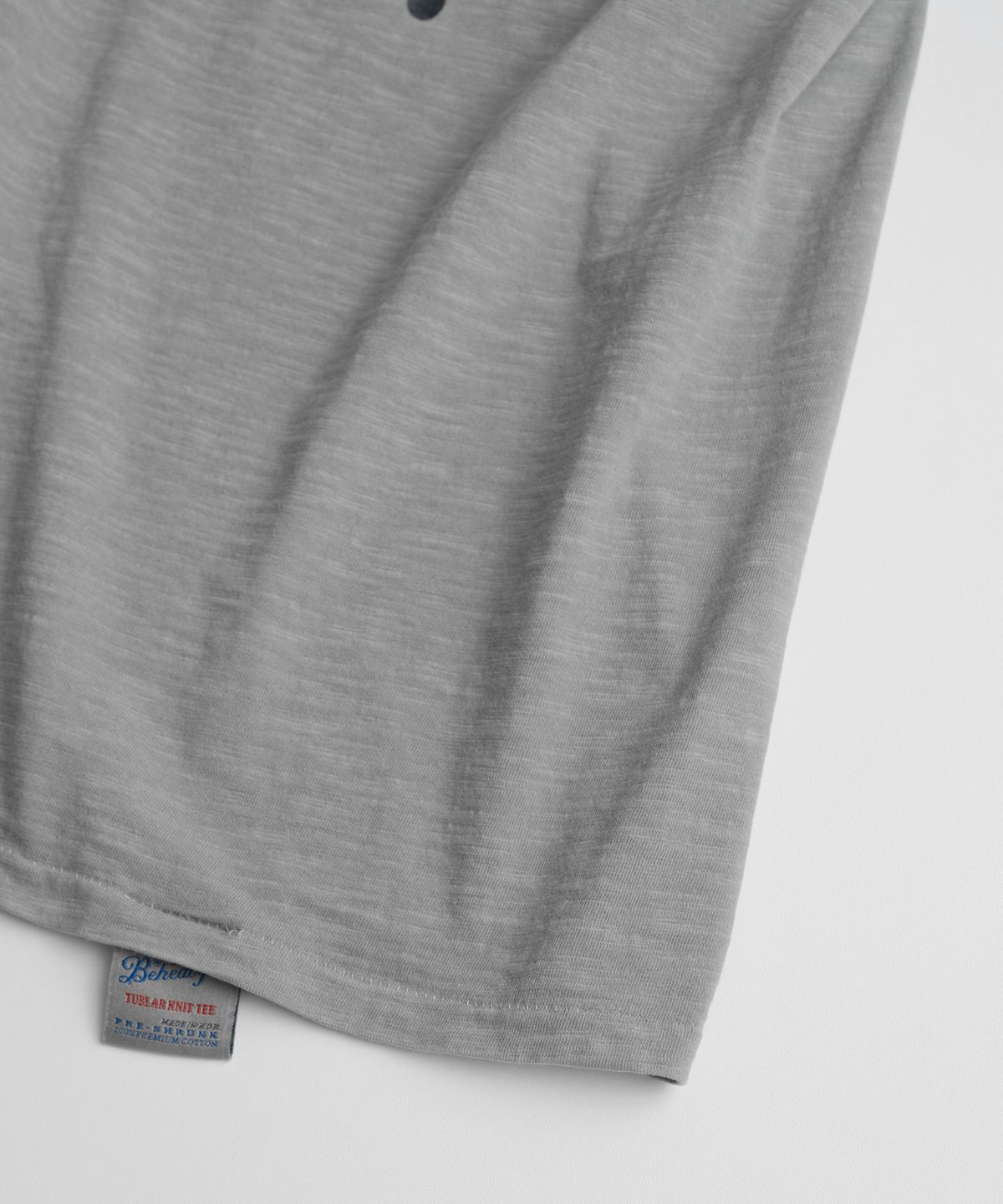 비헤비어(BEHEAVYER) 19XX GRAPHIC TUBLAR T-SHIRTS vintage grey