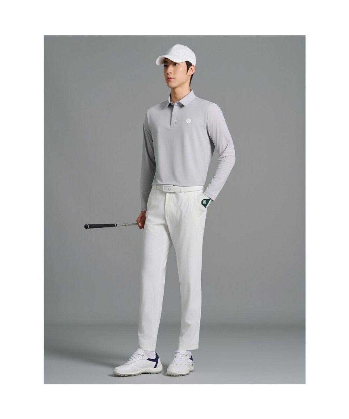 빈폴골프(BEANPOLE GOLF) [B_under] 남성 냉감 소매 AIO - 라이트 그레이