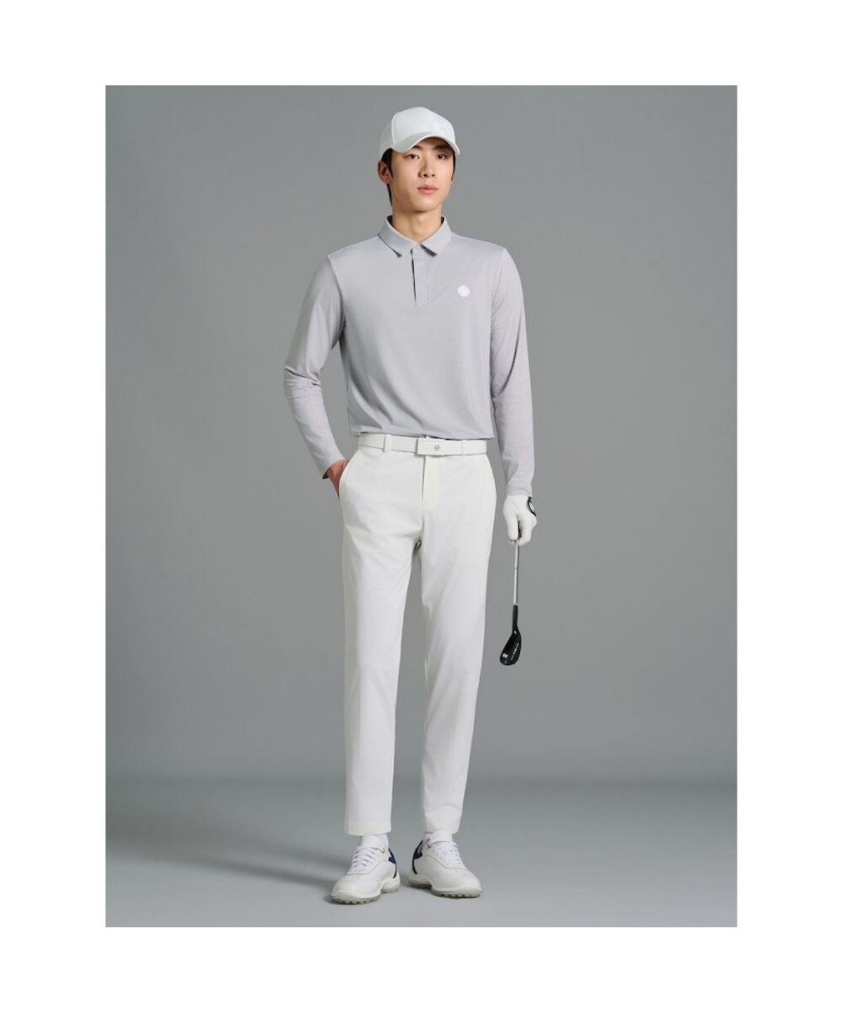 빈폴골프(BEANPOLE GOLF) [B_under] 남성 냉감 소매 AIO - 라이트 그레이