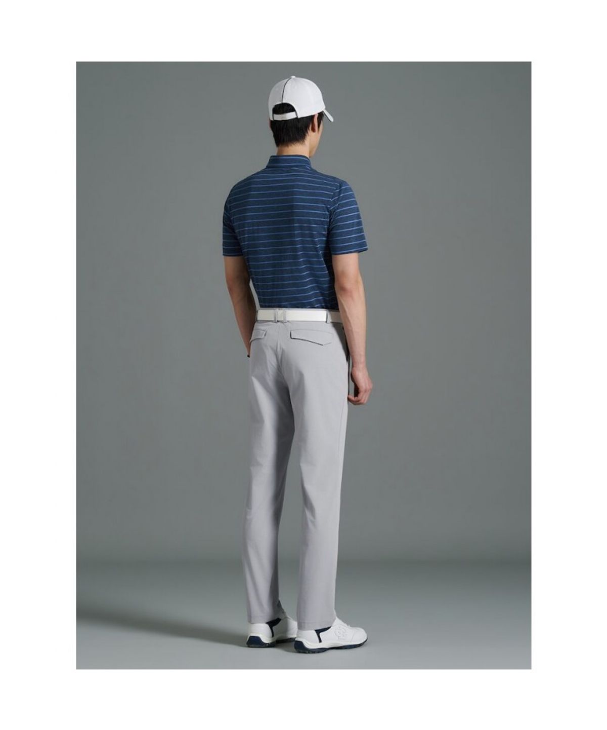 빈폴골프(BEANPOLE GOLF) 남성 투톤 텍스쳐 스트레이트 팬츠 - 그레이