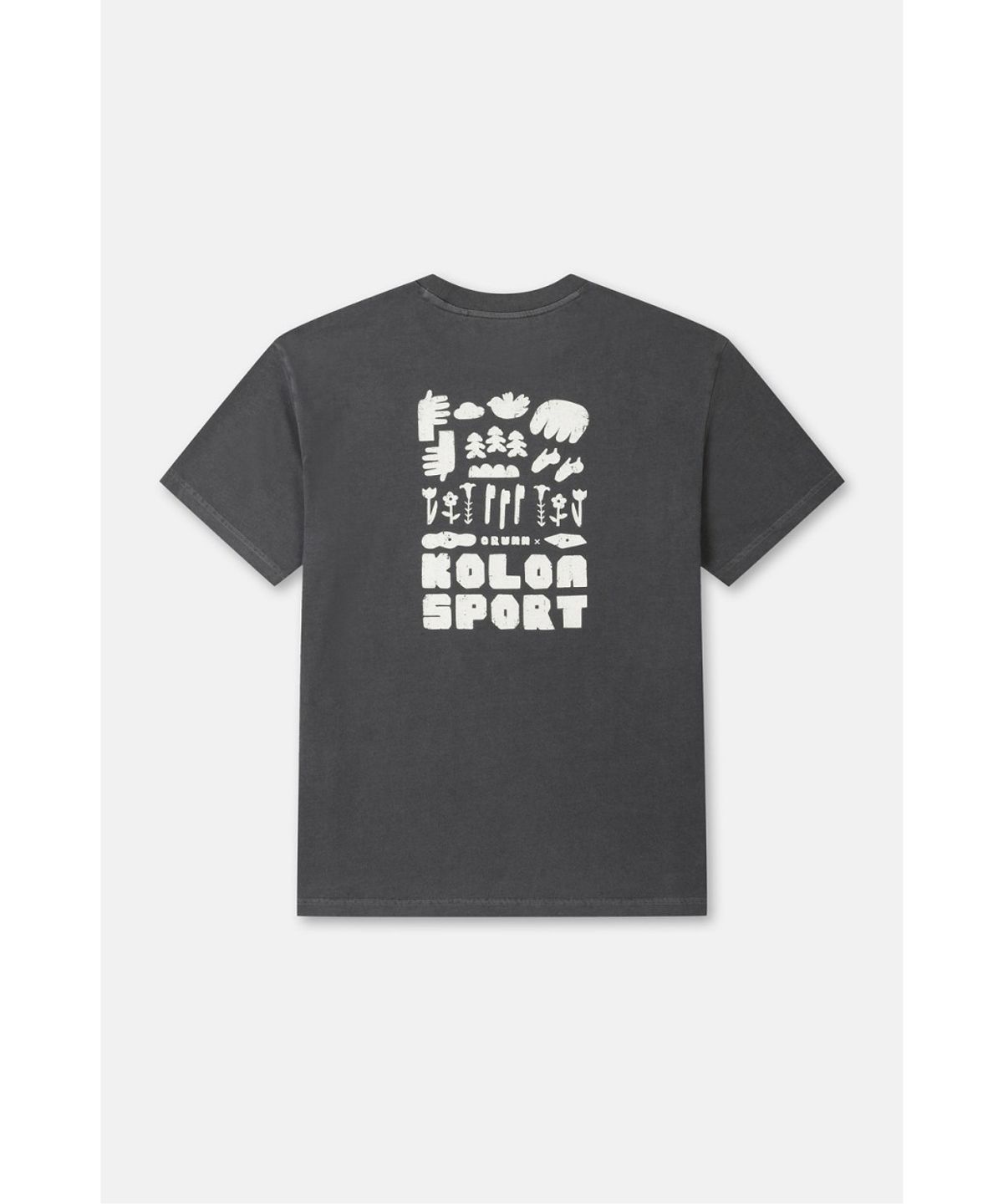 코오롱스포츠(KOLON SPORT) [KS X ORUMM] 남녀공용 볼더링 피그먼트 홀더 반팔 티셔츠 JWTCM26801CGY
