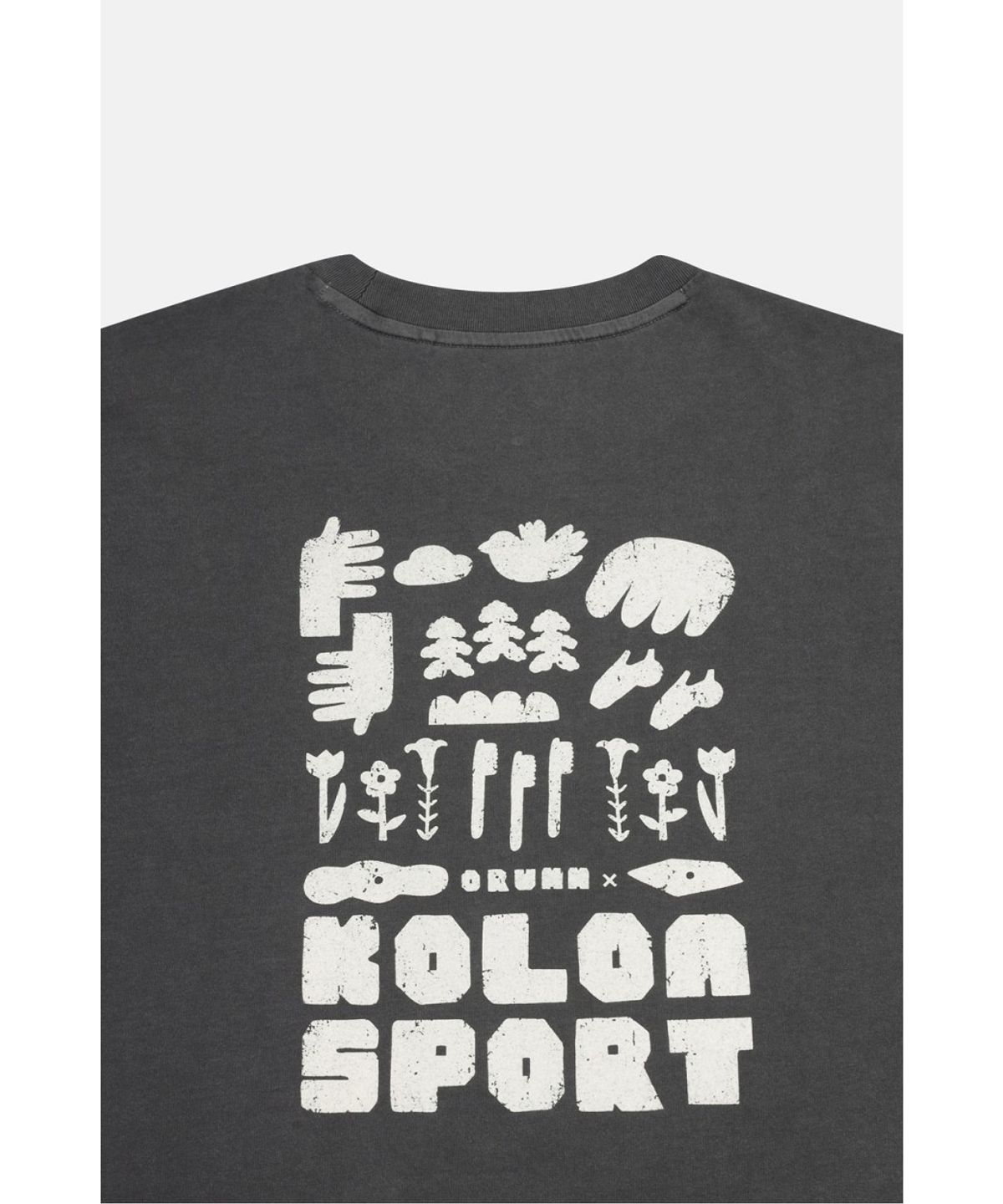 코오롱스포츠(KOLON SPORT) [KS X ORUMM] 남녀공용 볼더링 피그먼트 홀더 반팔 티셔츠 JWTCM26801CGY