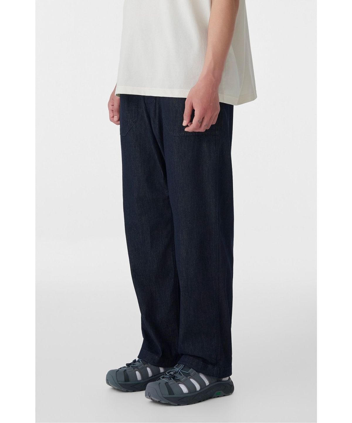 코오롱스포츠(KOLON SPORT) [KS X ORUMM] 남녀공용 볼더링 데님 레귤러핏 팬츠 JWPNM26821IND