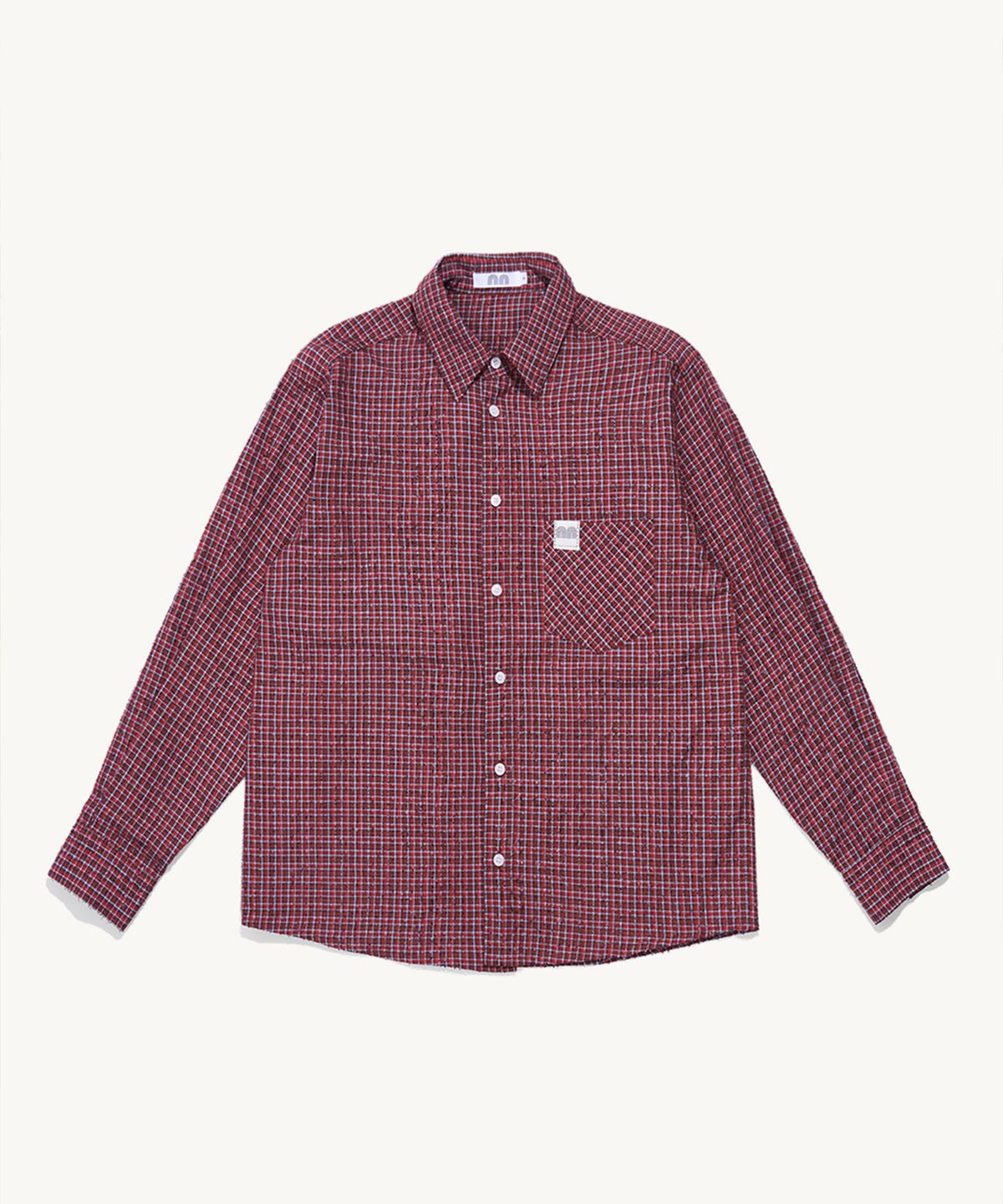 낫뉴(NOT NEW) nn Label Boucle Shirts Red