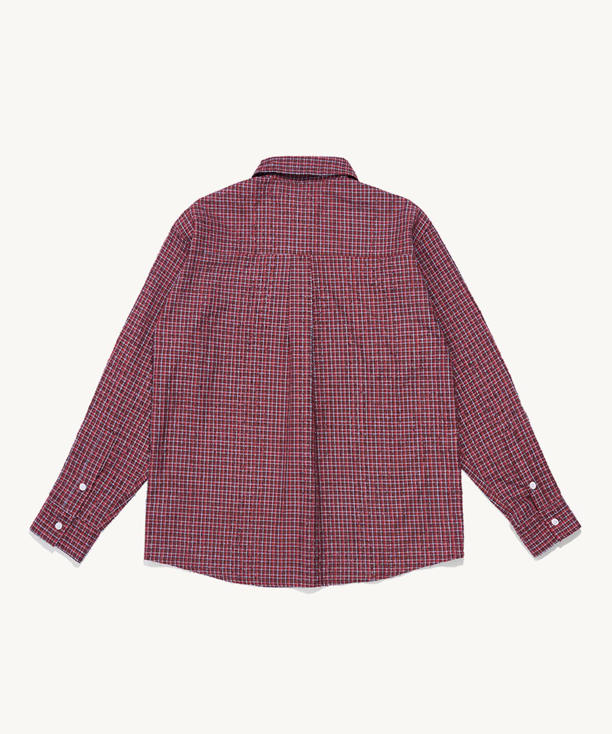 낫뉴(NOT NEW) nn Label Boucle Shirts Red
