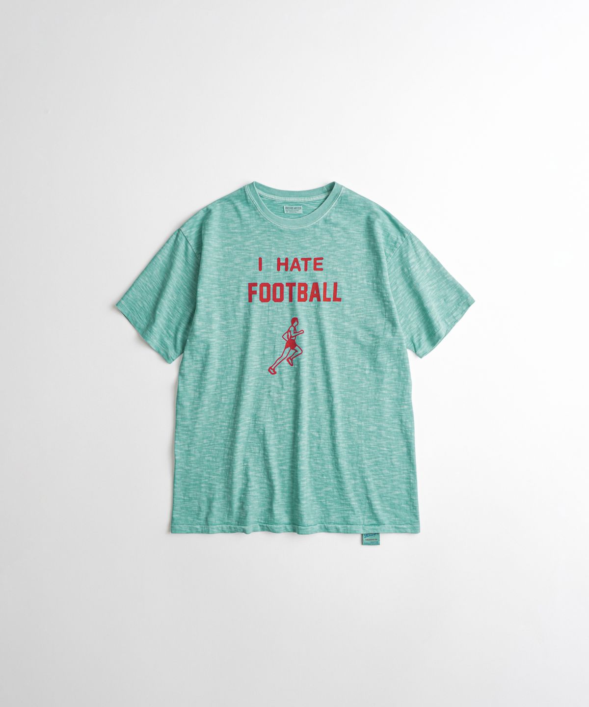 비헤비어(BEHEAVYER) 19XX GRAPHIC TUBLAR T-SHIRTS turquoise