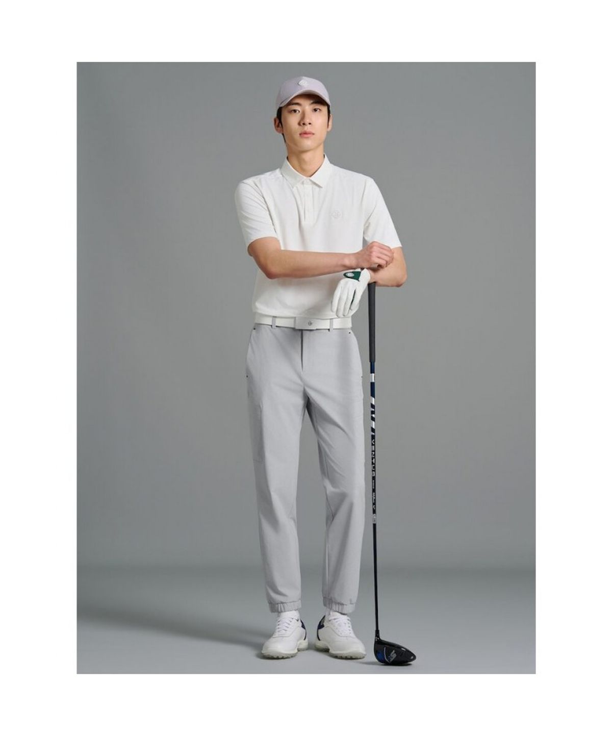 빈폴골프(BEANPOLE GOLF) [B_under] 남성 카고 펀칭 조거 팬츠 - 라이트 그레이