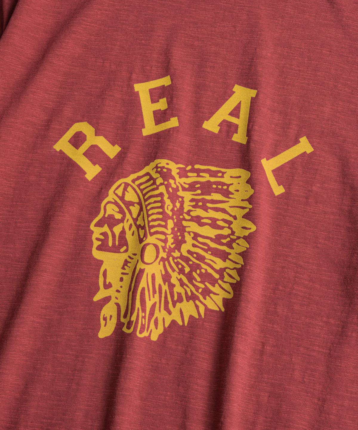 비헤비어(BEHEAVYER) 19XX GRAPHIC TUBLAR T-SHIRTS vintage red